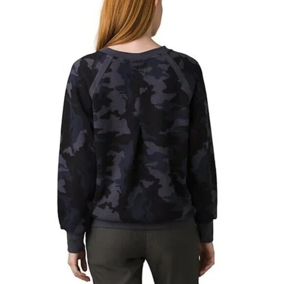 PrAna Cozy Up Sweatshirt Nautical Camo Size XS NWT - Picture 2 of 11